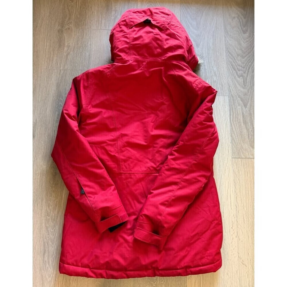 Men's Winter Long Red Parka Jacket - Size M - Picture 5 of 5